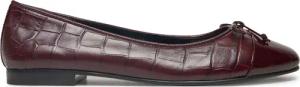 Tory Burch Ballerinas Cap Toe Ballet 165365 Dunkelrot