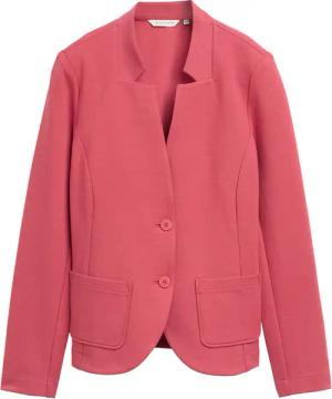TOM TAILOR Damen Slim Fit Blazer mit Ottoman Struktur, rot, Uni, Gr. XL
