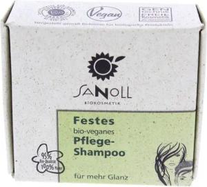 Sanoll Festes Haarshampoo Festes bio veganes Pflege Shampoo, 60 g