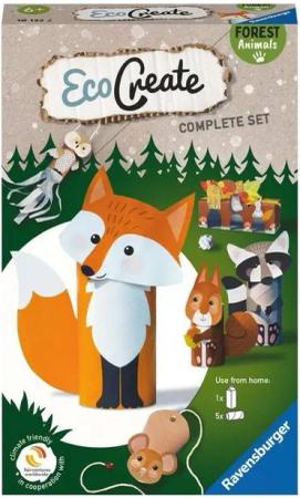 Ravensburger Malblock Ravensburger Upcycling Basteln EcoCreate Mini Forest Animals 18132