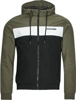 Jack & Jones Herren-Jacke JJERUSH HOOD BOMBER