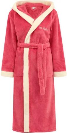 Di Vadini Bademantel Di Vadini UNISEX Herren Damen Bademantel PRATO mit Kapuze, wadenlang, Polyester, Weitenverstellung