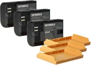 Extensilo passend für Canon EOS 80D, R5, R6, 7D Mark II, R6 Mark II, 90D, R, Kamera-Akku Li-Ion 2040 mAh