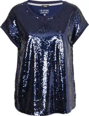 Feines Shirt mit Pailletten Front