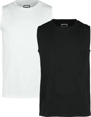 Tank-Top für Männer schwarz/weiß "Double Pack Tank-Tops" von RED by EMP