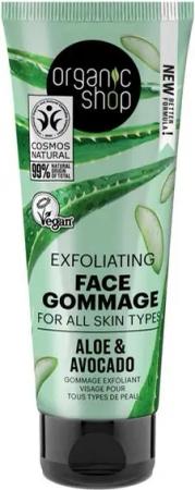 Organic Shop Körperpflegemittel Aloe y Avocado Exfoliante Facial 75ml