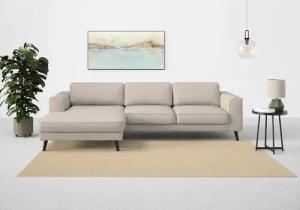 TRENDMANUFAKTUR Ecksofa "Lumber Jack, elegantes Designsofa, zeitlos modern, hoher Sitzkomfort", wahlweise mit Bettfunktion u. Bettkasten, L-Form