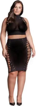 Le Desir Bleistiftrock Le Désir by Shots - Kala XXXVII - Two Piece with Turtleneck, Crop Top