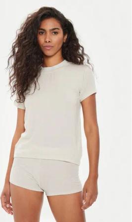 American Vintage T-Shirt Wepy WEP02AE24 Écru Regular Fit