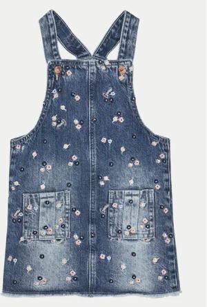 Guess Jeanskleid K5RK11 D45E0 Dunkelblau Regular Fit
