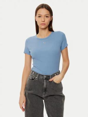 Tommy Jeans T-Shirt Essential DW0DW17383 Blau Slim Fit
