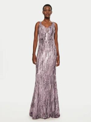 Fracomina Abendkleid FQ24WD3014W53601 Violett Slim Fit