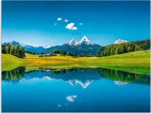 Artland Wandbild "Landschaft in den Alpen", Berge, (1 St.), als Alubild, Outdoorbild, Leinwandbild, Poster in verschied. Größen