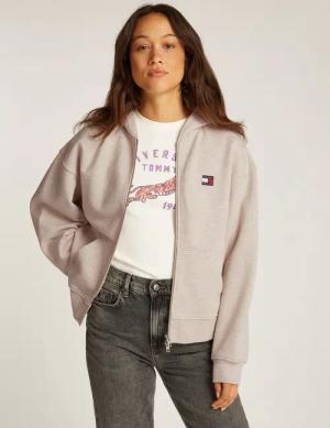 Tommy Jeans Curve Sweatshirt "Sweatshirt TJW BOXY BADG", in Großen Größen, 2-Wege-Reißverschluss, mit Logostickerei