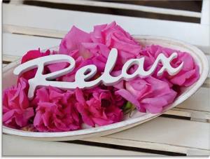 Artland Glasbild "Relax", Sprüche & Texte, (1 St.), in verschiedenen Größen