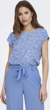 ONLY Shirtbluse "ONLVIC S/S AOP TOP NOOS PTM", mit Allover Druck