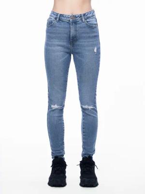 pieces Skinny-fit-Jeans "PCDANA HW DEST SKINNY JNS MB402 NOOS BC", mit Destroyed Effekt