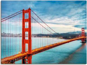 Artland Wandbild "Golden Gate Bridge", Brücken, (1 St.), als Alubild, Outdoorbild, Leinwandbild, Poster, Wandaufkleber