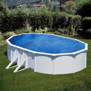 Gre Ovalpool "BORA BORA inkl. Stützen und Sicherheitsleiter", (Set, 5 tlg.), Höhe: 120 cm, in versch. Größen erhältlich