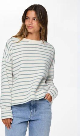 pieces Sweatshirt "PCCHILLI LS SWEAT STRIPES NOOS BC"