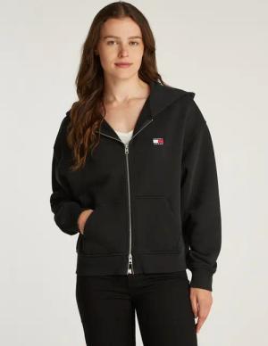 Tommy Jeans Curve Sweatshirt "Sweatshirt TJW BOXY BADG", in Großen Größen, 2-Wege-Reißverschluss, mit Logostickerei