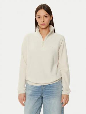 Tommy Jeans Fleecejacke DW0DW19751 Beige Regular Fit