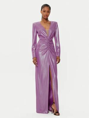 Fracomina Abendkleid FQ24WD3009W75301 Violett Slim Fit
