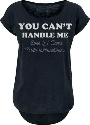 Goodie Two Sleeves T-Shirt - You can´t handle me - XL bis XXL - für Damen - Größe XXL - schwarz