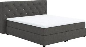 COTTA Boxspringbett "Castle", mit Strasssteinen im Kopfteil, inkl. Topper