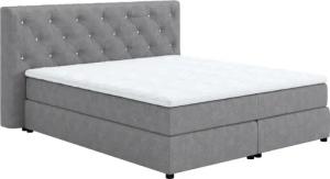 COTTA Boxspringbett "Castle", mit Strasssteinen im Kopfteil, inkl. Topper