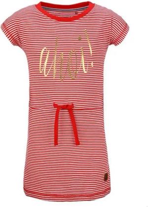 modAS Shirtkleid Kinder Mädchenkleid Print Ahoi mit Streifen - Streifenkleid Baumwolle