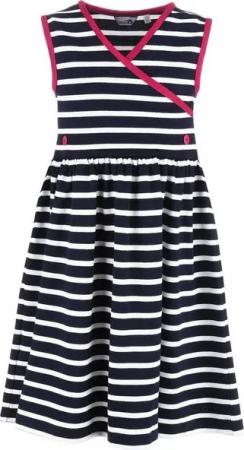 modAS Strandkleid (1-tlg) Bretonisches Mädchenkleid Maritim - Gestreiftes Kleid für Mädchen