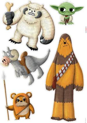 Komar Wandtattoo Star Wars friendly Monsters Star Wars friendly Monsters B/L: ca. 50x70 cm