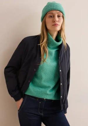 Cecil Damen Rollkragenpullover in Grün, Gr: XXL