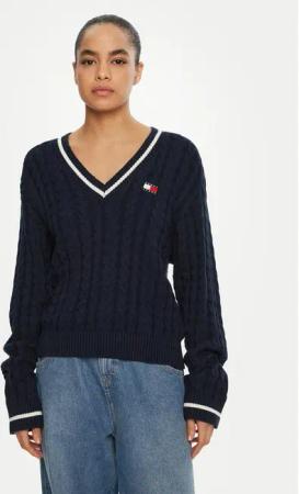 Tommy Jeans Pullover DW0DW19885 Dunkelblau Regular Fit