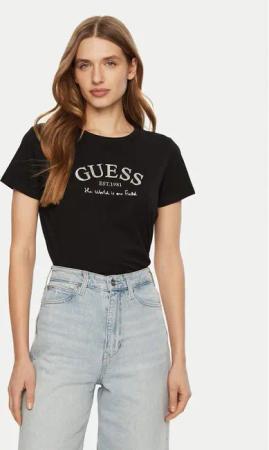 Guess T-Shirt V5RI16 J1314 Schwarz Shirt Fit