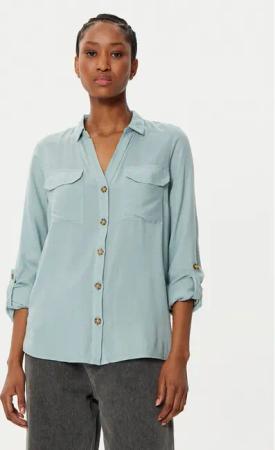 Vero Moda Hemd Bumpy 10275283 Grün Regular Fit