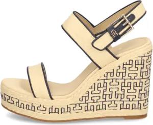 Tommy Hilfiger PLATFORM TH MONO RAFIA WEDGE