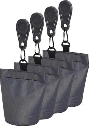 Aerocovers Gartenmöbel-Schutzhülle "Sandsäcke für Schutzhülle, TOPSELLER", Sandsäcke für Schutzhülle, 4x Sandsack + 4x Clip