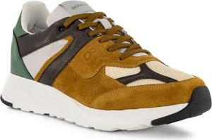 BOGNER Herren Sneaker grün Glattleder