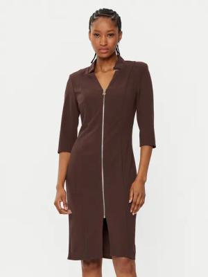 Rinascimento Coctailkleid CFC0121893003 Braun Slim Fit