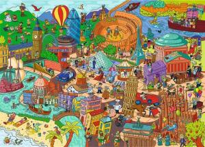 Trefl GmbH Puzzle Wimmelbild Europa, Puzzleteile