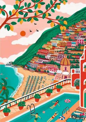Trefl GmbH Puzzle Buntes Positano, Puzzleteile