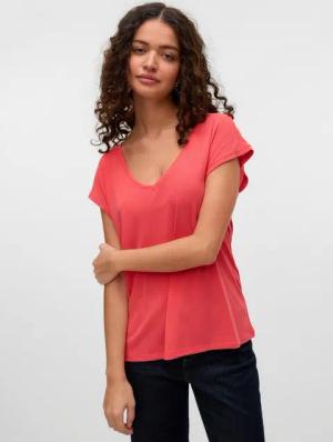 Vero Moda V-Shirt VMFILLI SS V-NECK TEE GA NOOS