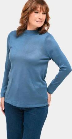 GOLDNER Strickpullover Kurzgröße: Unkomplizierter Stehbundpullover