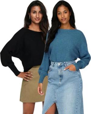 ONLY Langarmshirt Pullover mit Fledermausärmel im Doppelpack