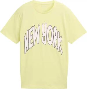 TOM TAILOR Jungen T-Shirt mit Print, gelb, Uni, Gr. 164