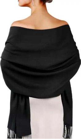 Coonoor Modeschal Damen Kaschmir Schultertuch Abendkleid festlich Schal, mit quasten/fransen, Tücher für abendkleid Stola Scarf Winterschal