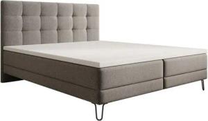 Luxusbetten24 Boxspringbett Merlara, mit Füßen in Stoff