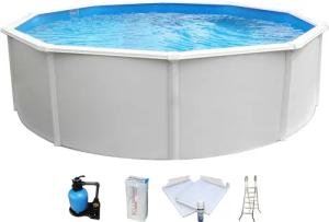 KWAD Rundpool ""Supreme" all in Premium Folie", (Set, 7 tlg.), ØxH: 550x132cm, inkl. Bodenisolationsset